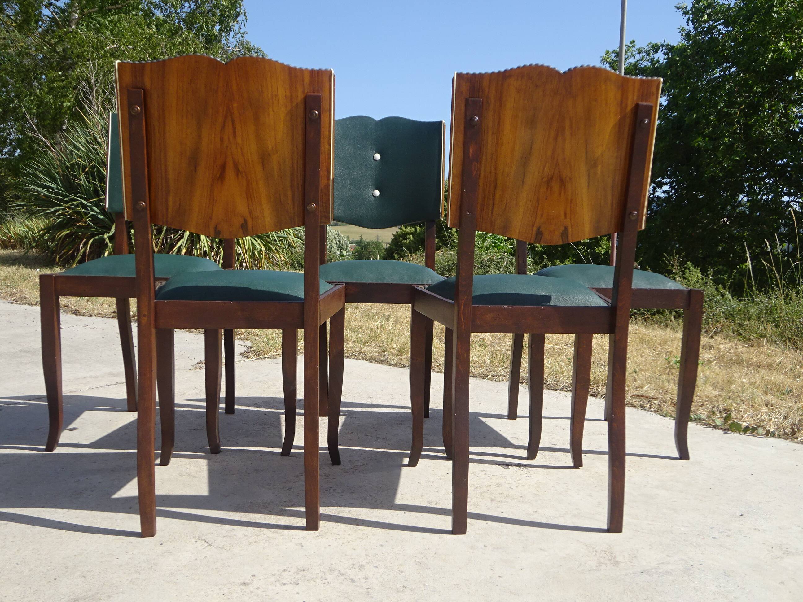 Restored Art Deco chairs, the 6.