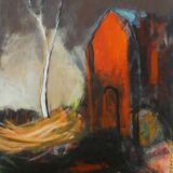"Red House and White Birch" by Ivan Tzonev