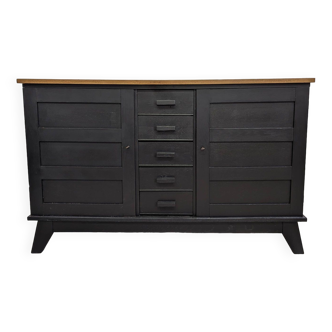 Buffet Enfilade René Gabriel patine 40 50 Pied Compas Vintage