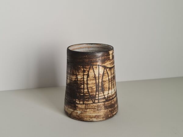 Vase en Céramique par Jacques Pouchain pour Atelier Dieulefit, 1960s / Mid-Century / collection/ céramique française