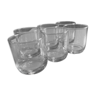 Set of 6 Arcoroc water glasses