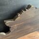 Large ancient carved wooden pediment, early 20th century