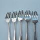 Set of 5 silver-plated cake forks
