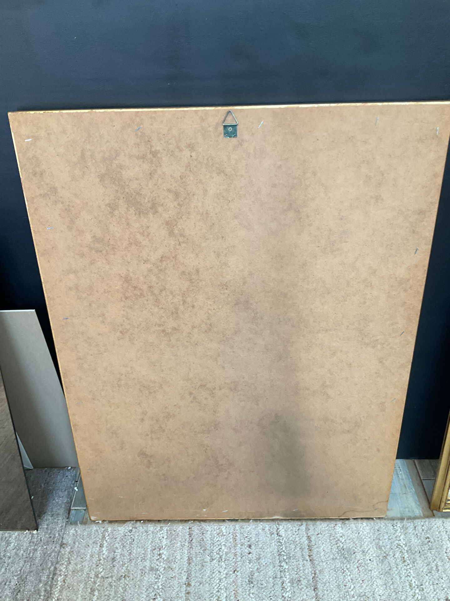 Ancien miroir bois doré et parcloses biseautées 