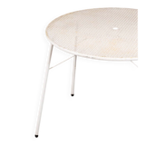 Perforated metal garden table