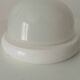 Vintage wall lamp in opaline and lacquered wood