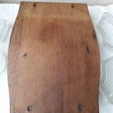 Wood and glass serving platter
