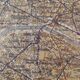 Map of the Paris metro in 1920. Beautiful reproduction to frame