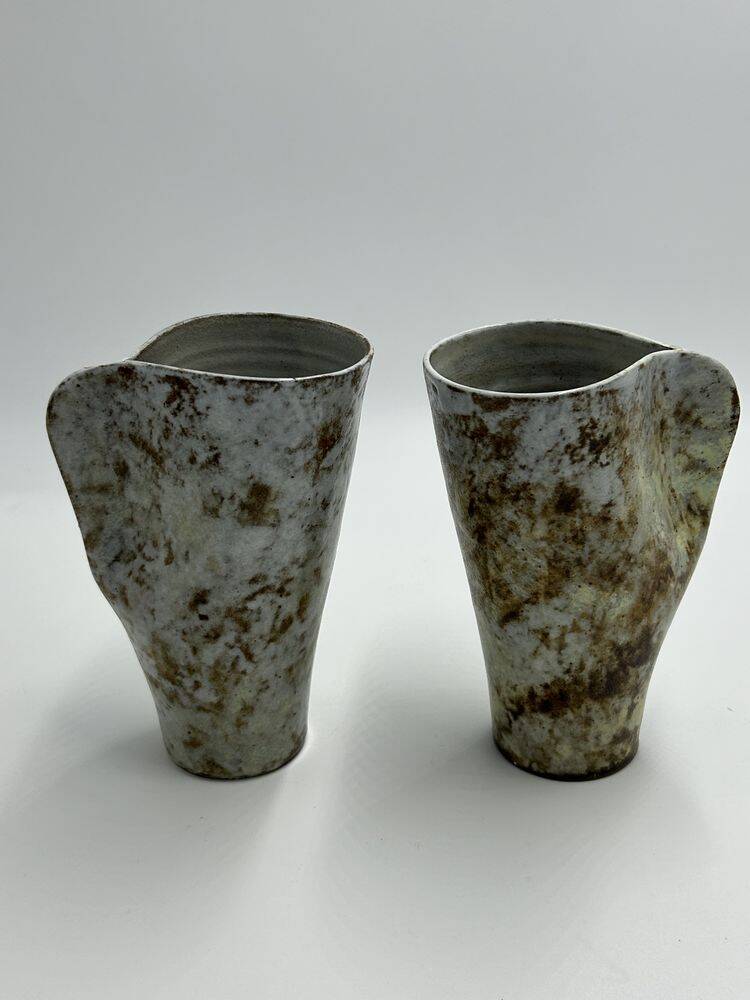 Ceramic mugs by alexandre kostanda (1921-2007)