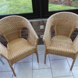 Rattan armchair