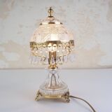 Lampe en cristal à pampilles