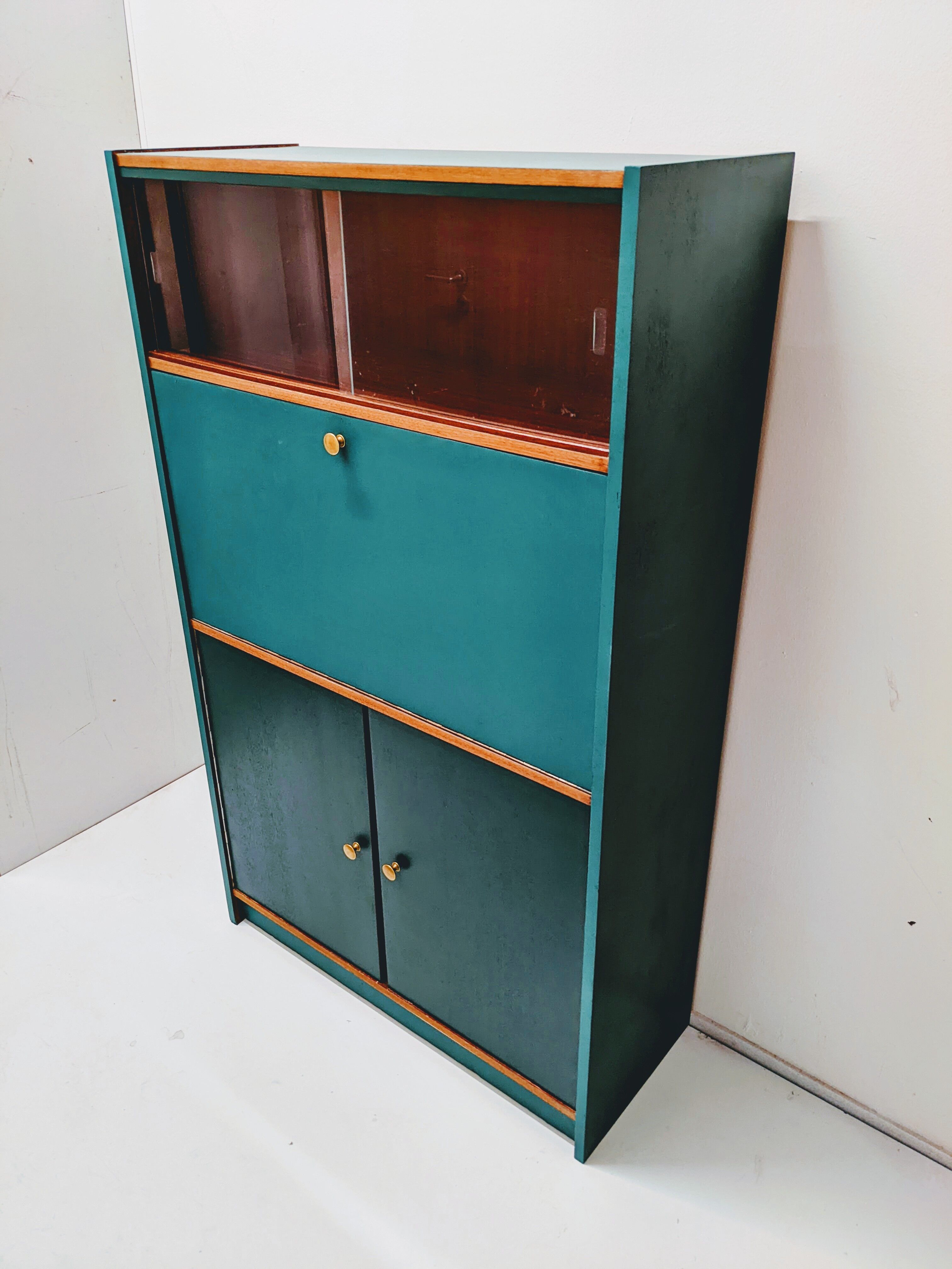 Vintage wooden secretary / showcase / office