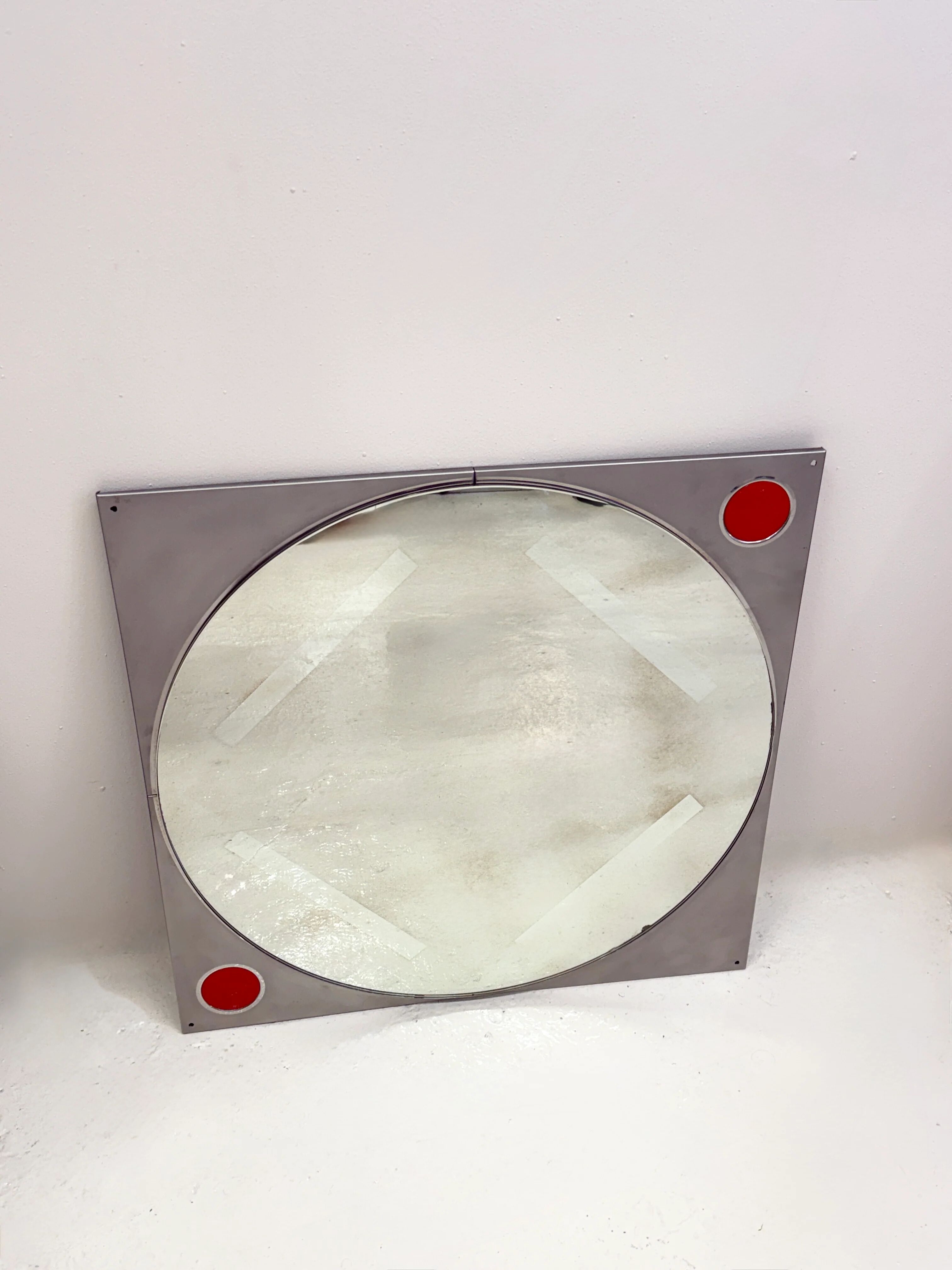 Grand miroir “Space Age” Italie — 1970s