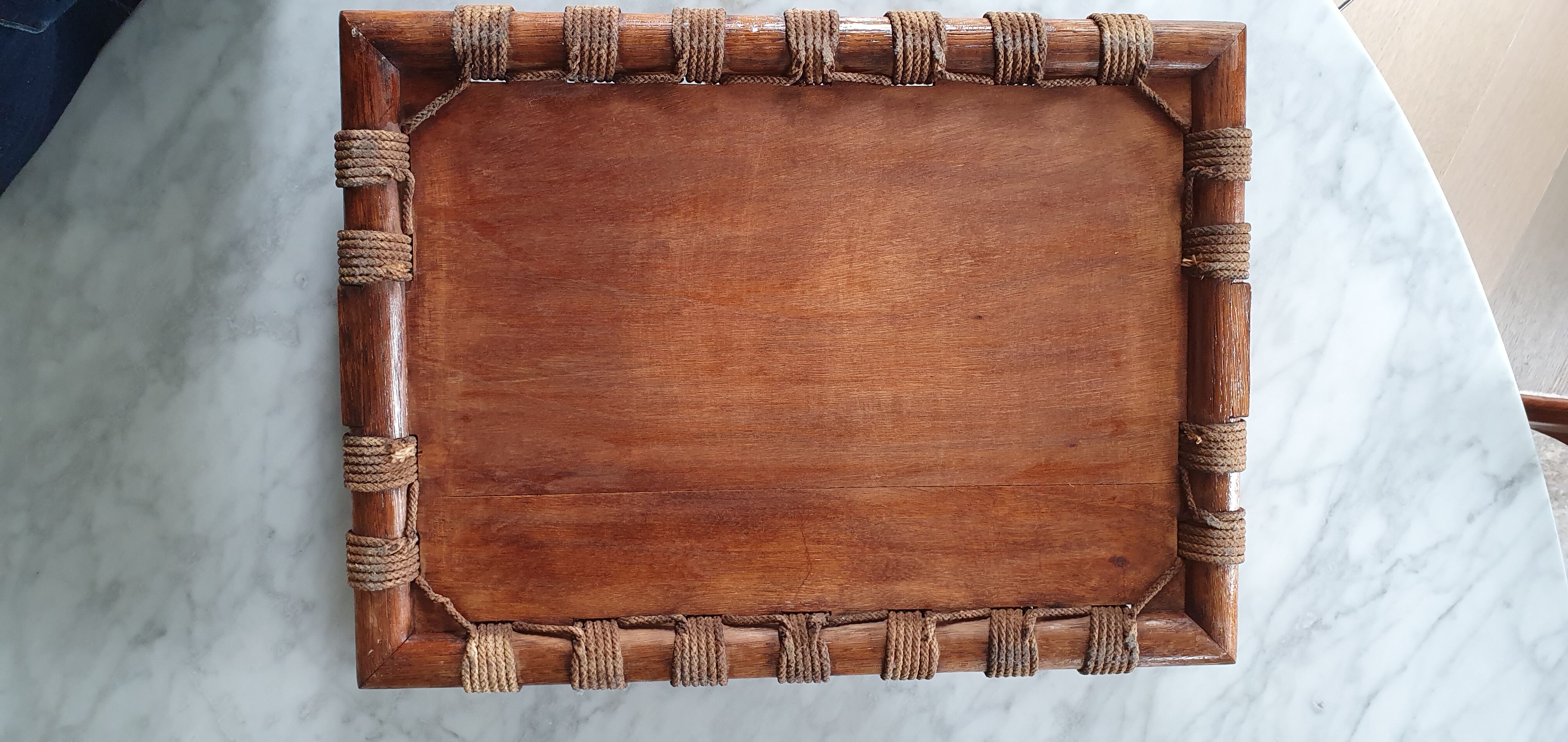 Scandinavian wooden and rope plateau