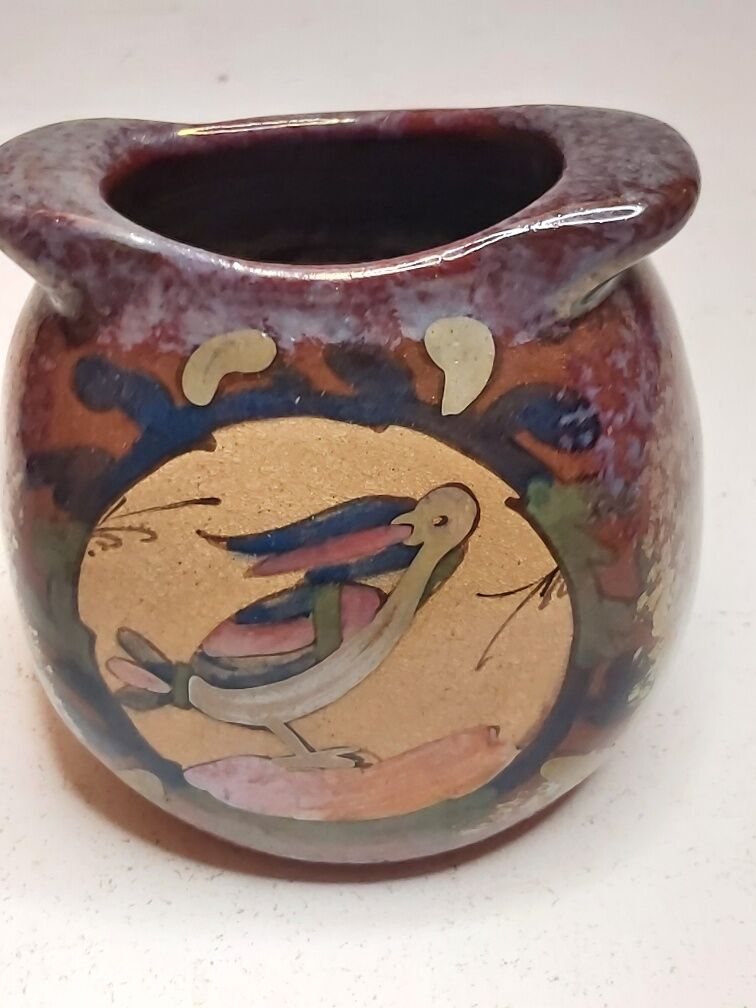 Iridescent ceramic vase DESMANT Bayeux