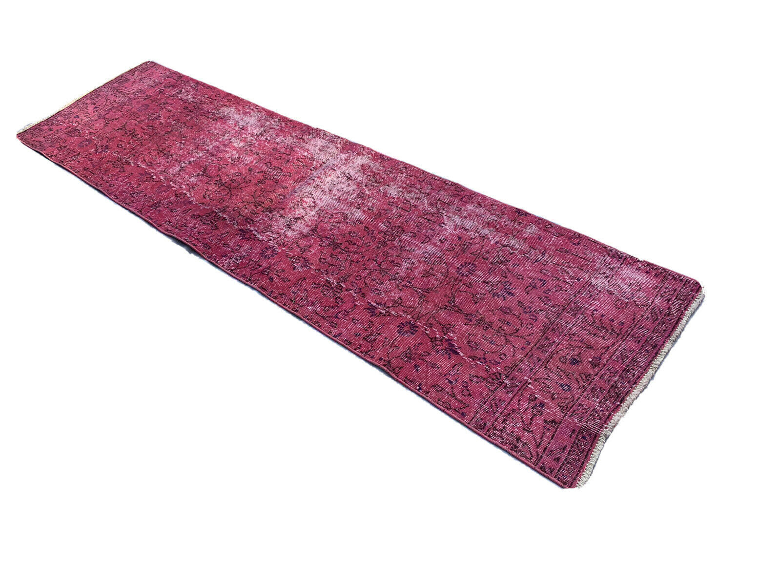 Distressed turkish narrow runner 247 x 70 cm