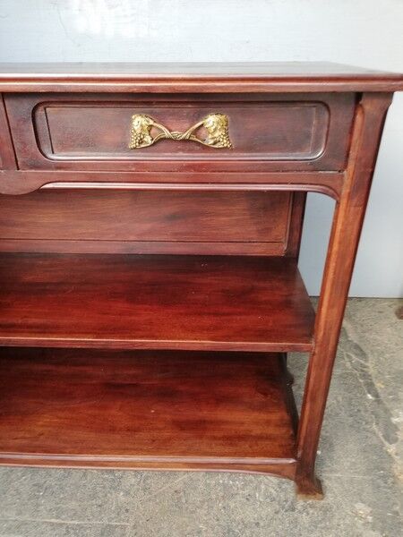 Georges Nowak console art nouveau 1900 mahogany