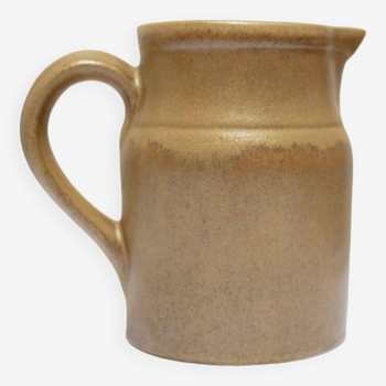 Vintage stoneware pitcher by the Digoin factory, France