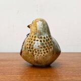 Bird sculpture in Danish studio pottery from the mid-century by Søholm, 1960s.