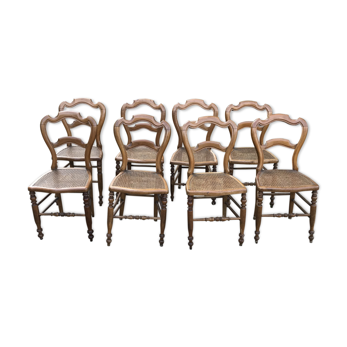 8 chairs Louis Philippe