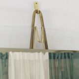 Carl Aubock Vienna Rare Brass Wall Mirror No. 38, Austria, 1950s