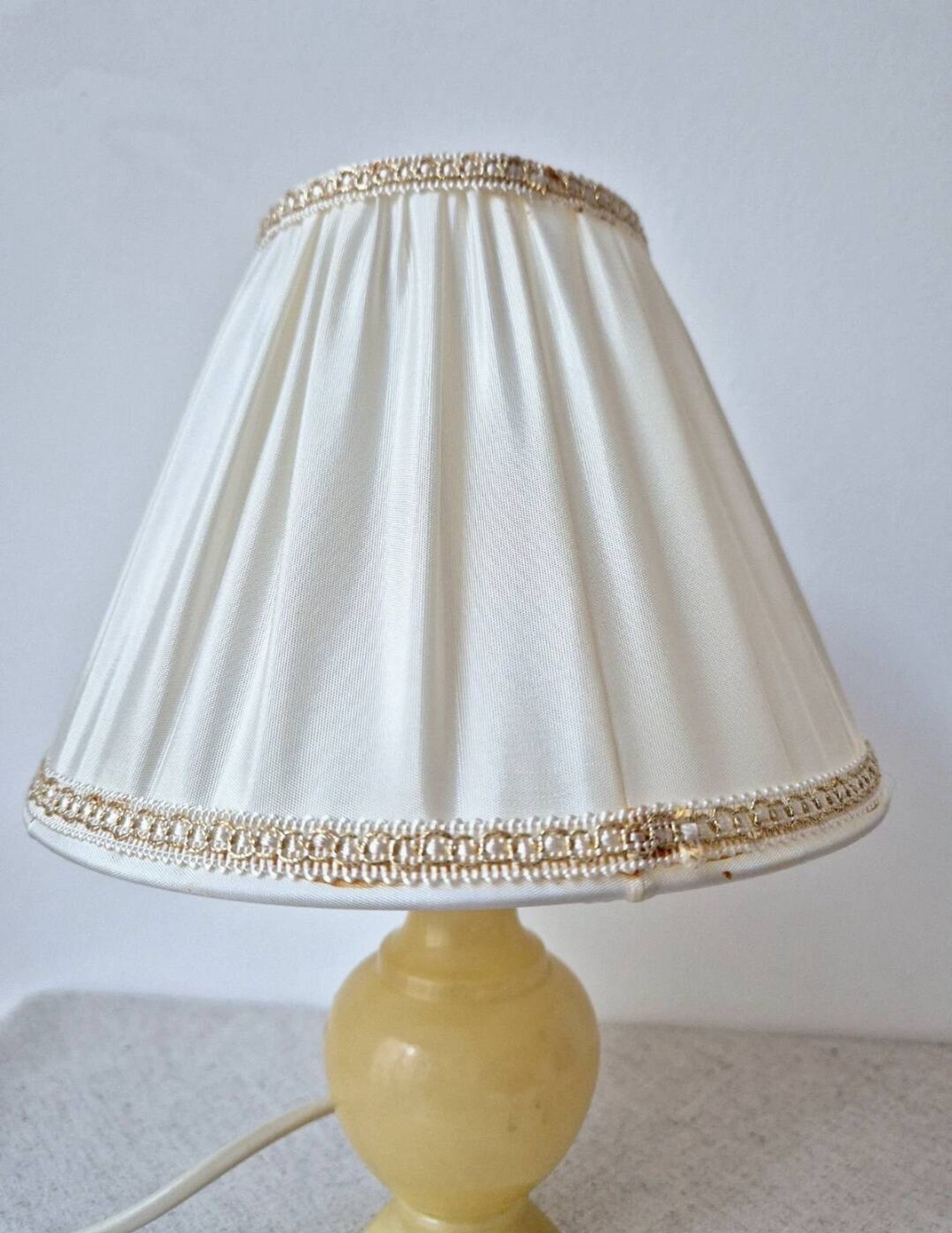 Vintage table lamp with alabaster base '1970s -