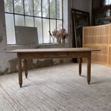 1950s oak butcher's farm table