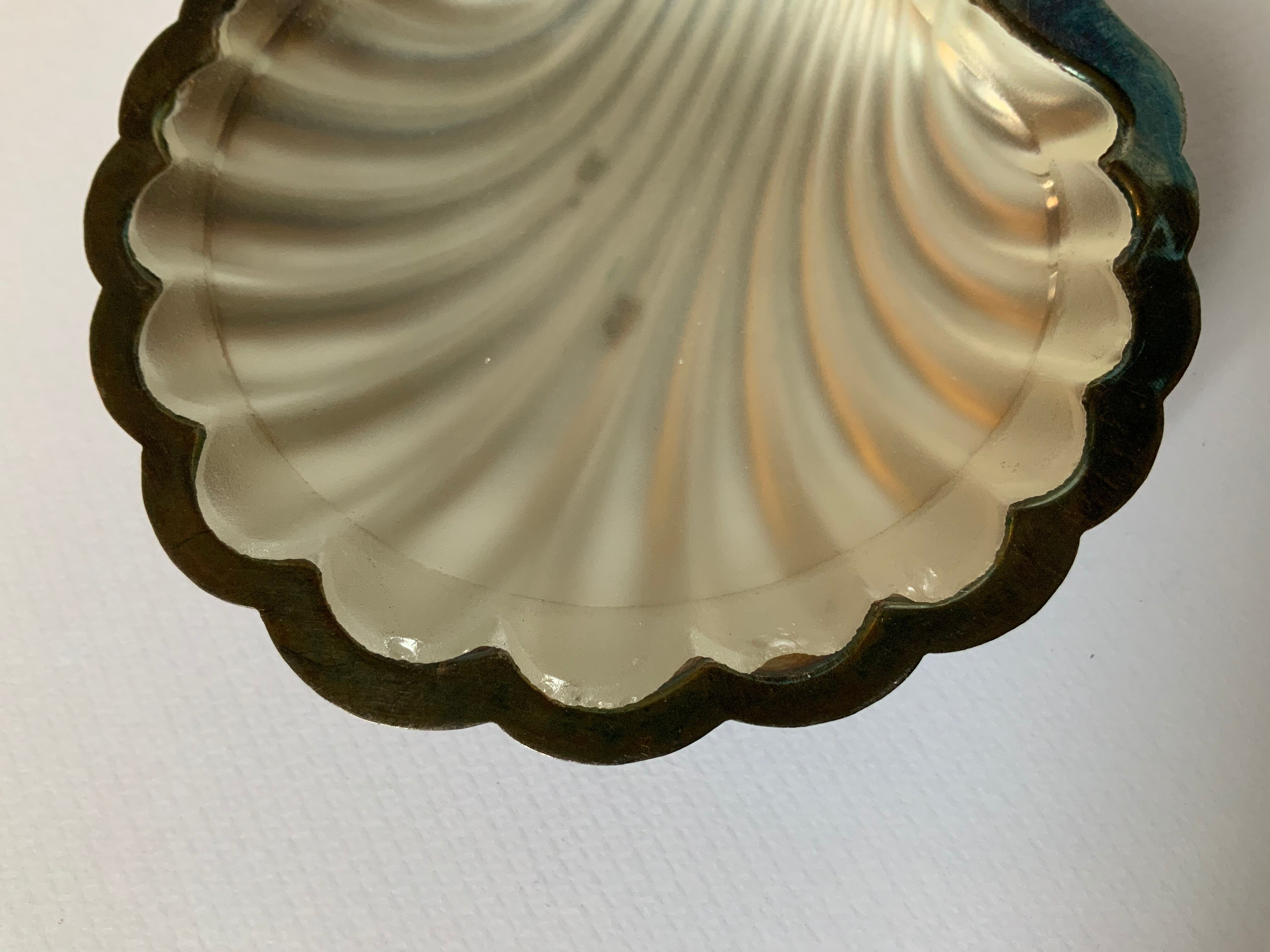 Silver metal and glass butter