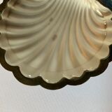 Silver metal and glass butter