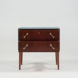 Commode en acajou et teck des années 1950