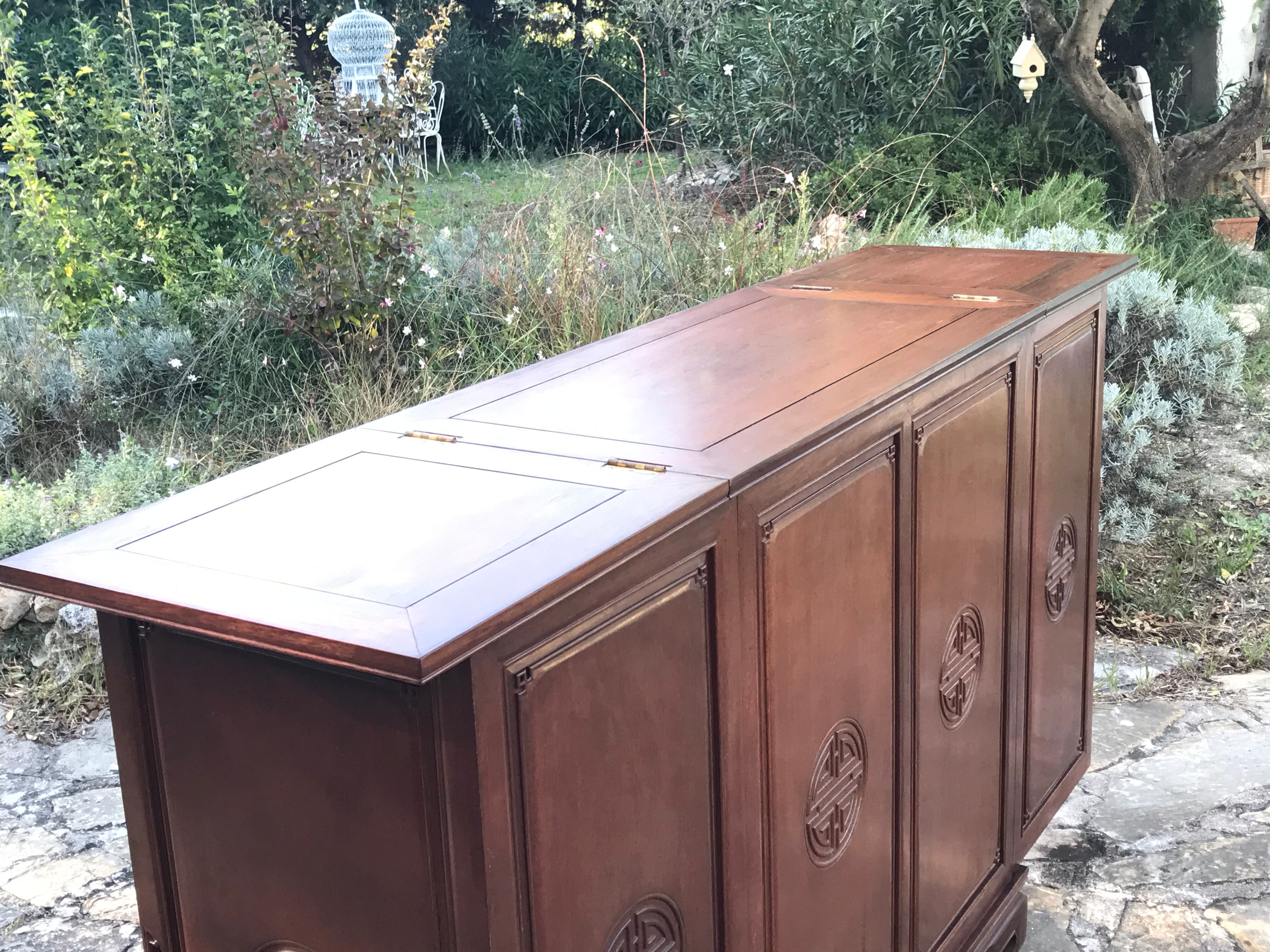 Art Deco rosewood bar