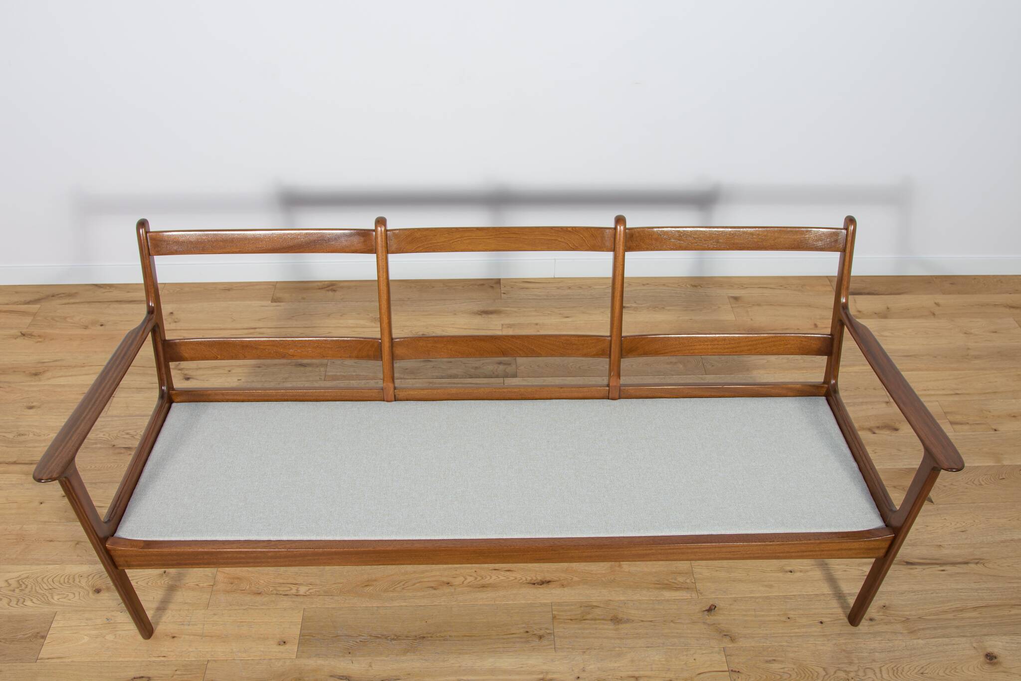 Mid Century Three-seater Sofa Model PJ112  by Ole Wanscher for Poul Jeppesens, Denmark, 1960s