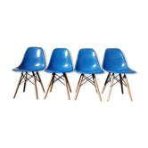 Four DSW chairs by Charles and Ray Eames for Herman Miller