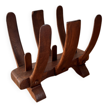 Brutalist magazine rack by Guillerme and Chambron