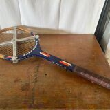 Old tennis racket intersport wood + vintage metal protection