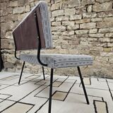 Vintage Knoll style bench with metal legs
