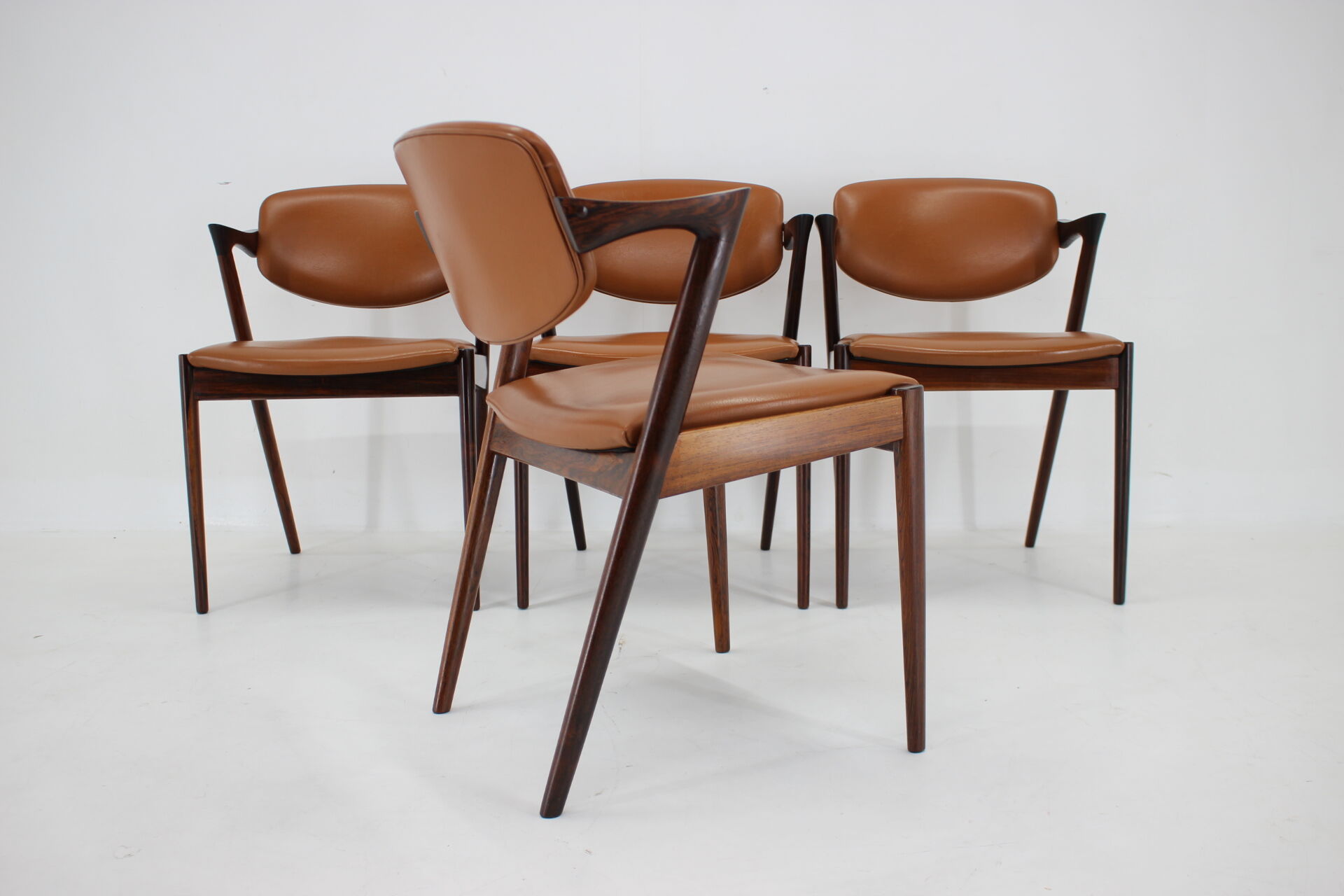 1960s Kai Kristiansen Model 42 Dining Chairs in Palisander, set of 4