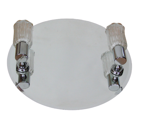 Mirror with sconces, 1980s