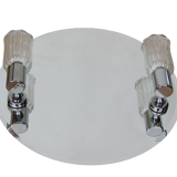 Mirror with sconces, 1980s