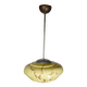 Art Deco Opaline Glass Ceiling Lamp, 1920s–1930s