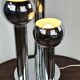 Vintage Space Age chrome table lamp 1970s