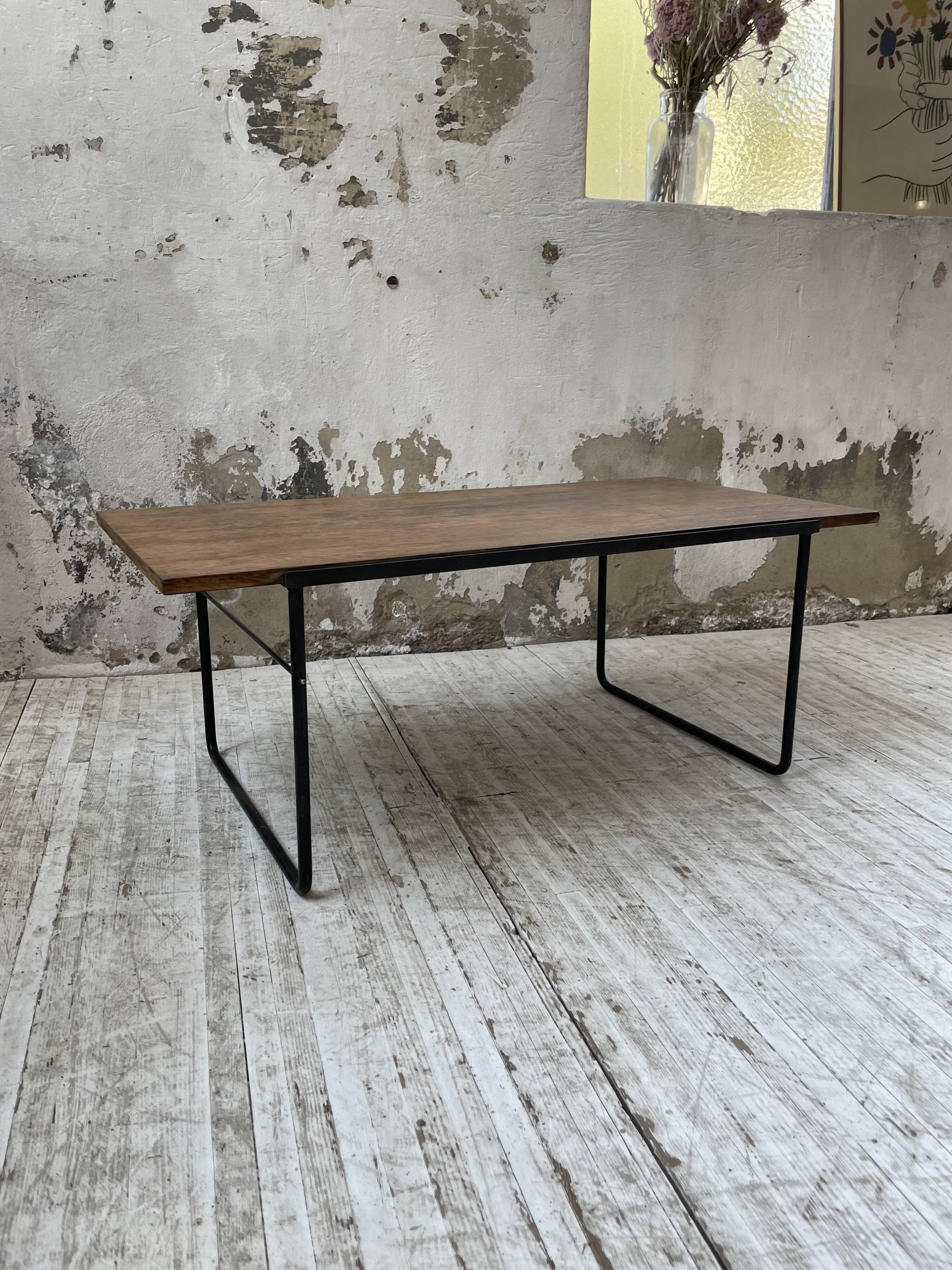50s modernist oak coffee table