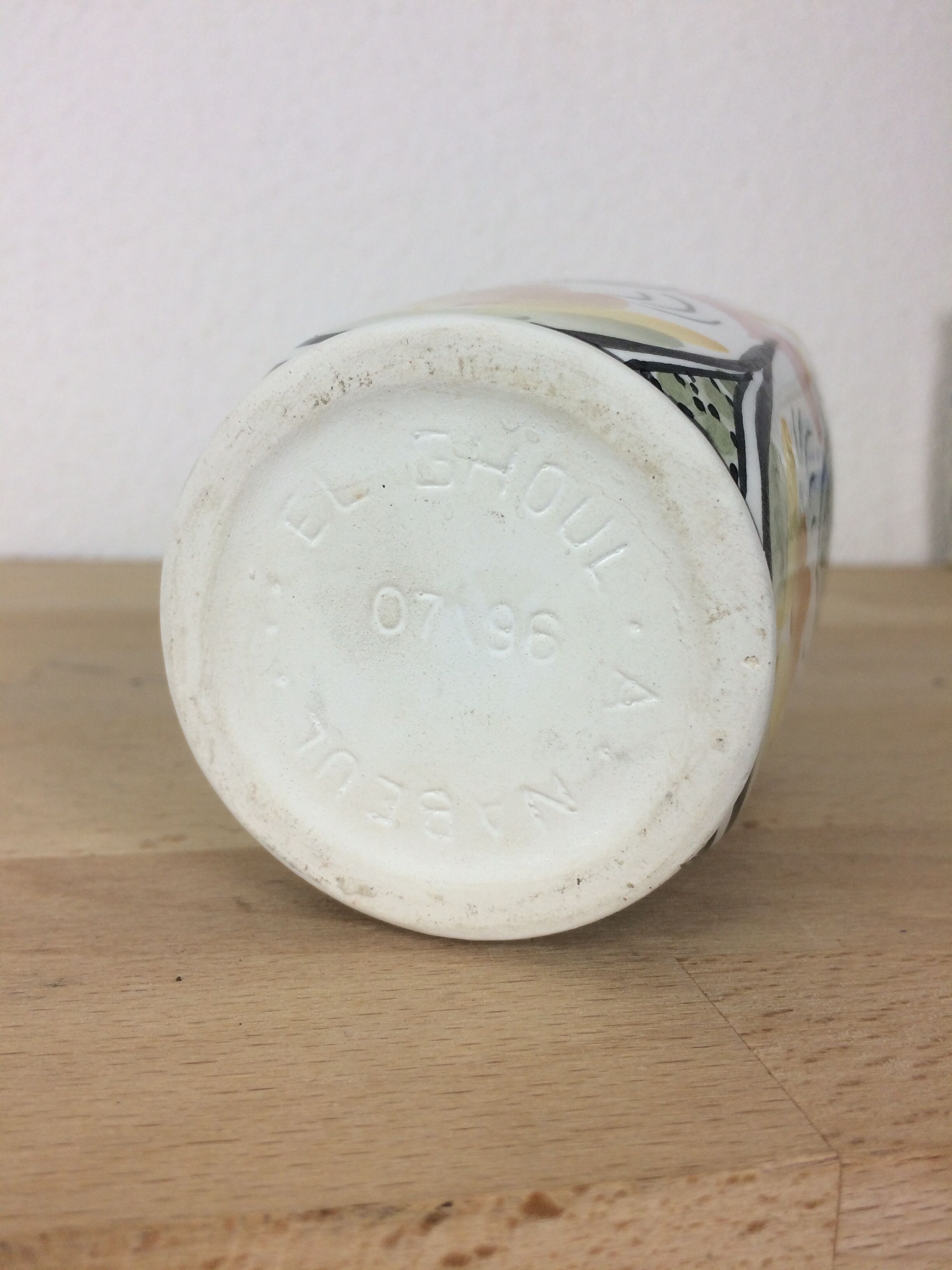 Ceramic vase North Africa signed
