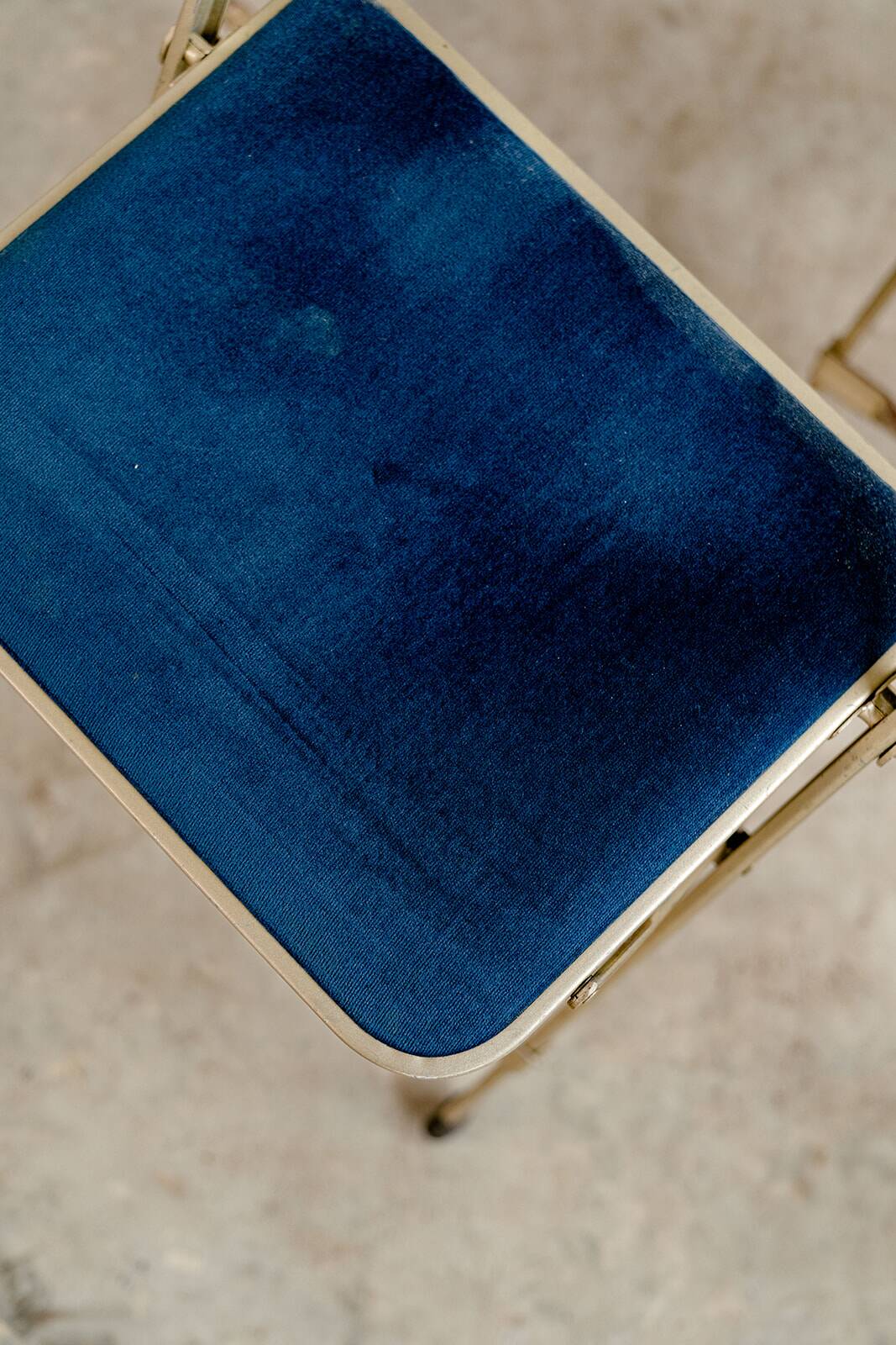 Lafuma vintage blue folding chair