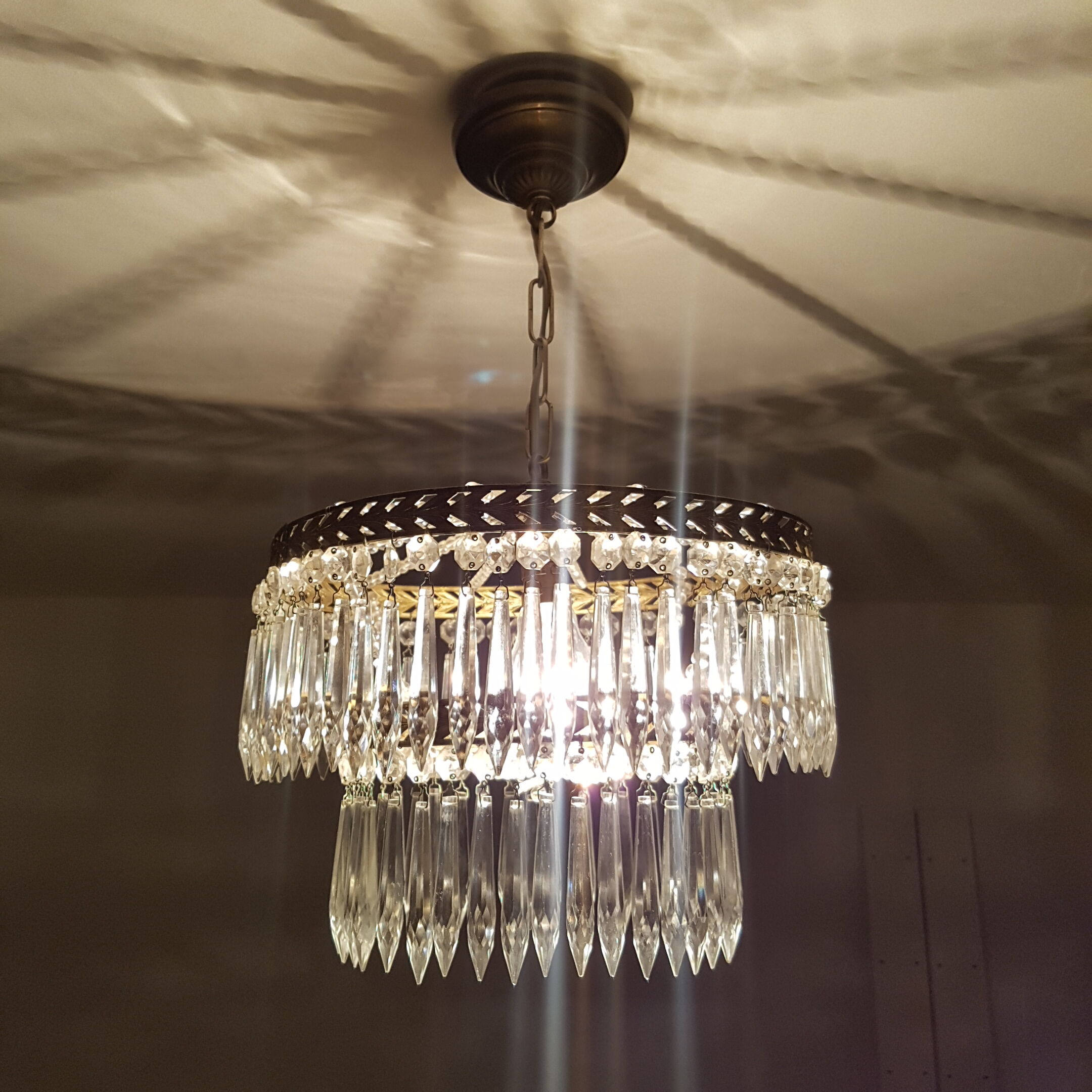 Gloss 2-row Crystal pendants