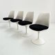 Set of 4 Tulip swivel chairs by Eero Saarinen for Knoll, 1960