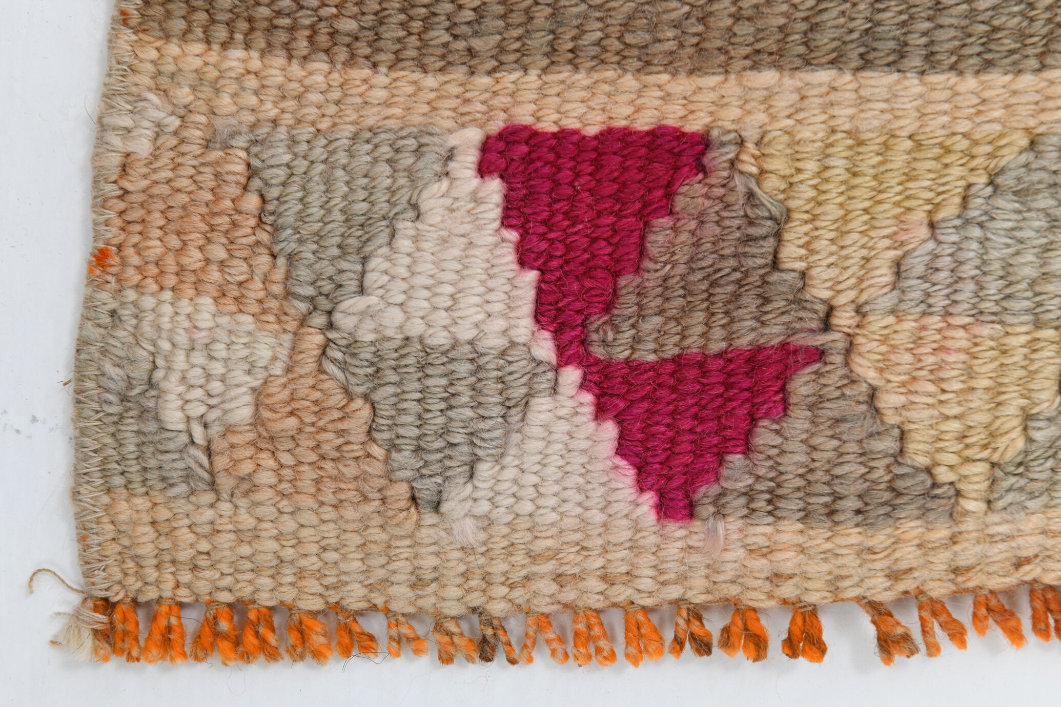 3x11 pale orange turkish vintage runner rug 75x332cm