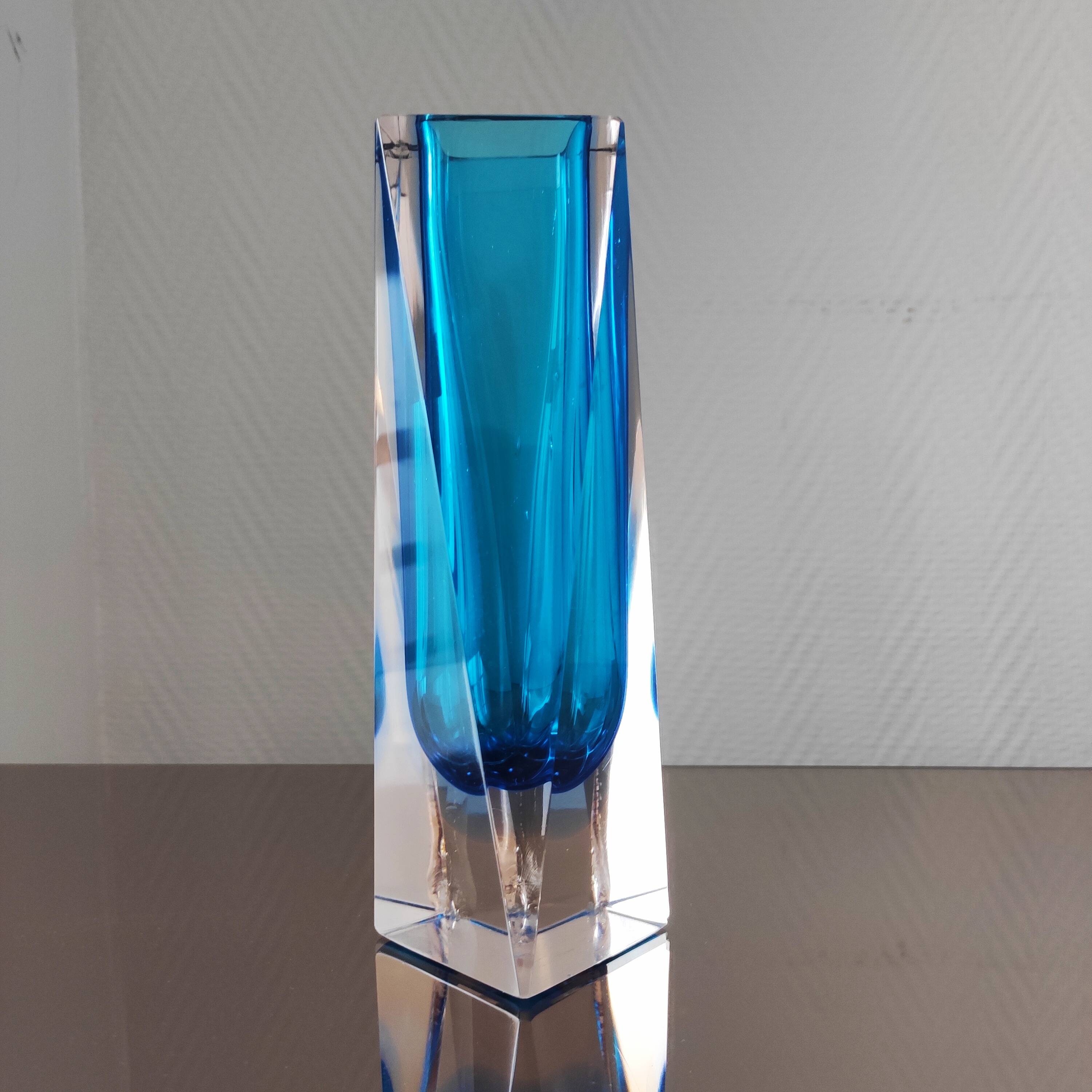 Vintage Murano Sommerso Vase