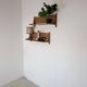 Set of 2 Mid-Century Wall Shelves with Woven Back Panel – ÚLUV