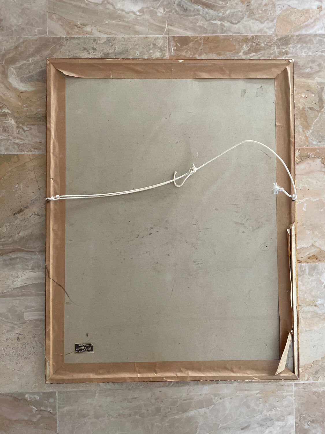 Abstract art painting signed